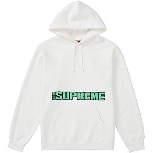 Supreme Blockbuster Hooded Sweatshirt (White) L